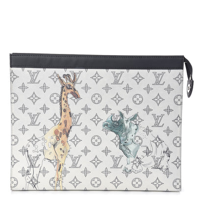 Louis Vuitton Savane Monogram Chapman Pochette Voyage GM Dune 1 of 12