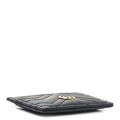 Gucci Calfskin Matelasse GG Marmont Card Holder Black 4 of 7