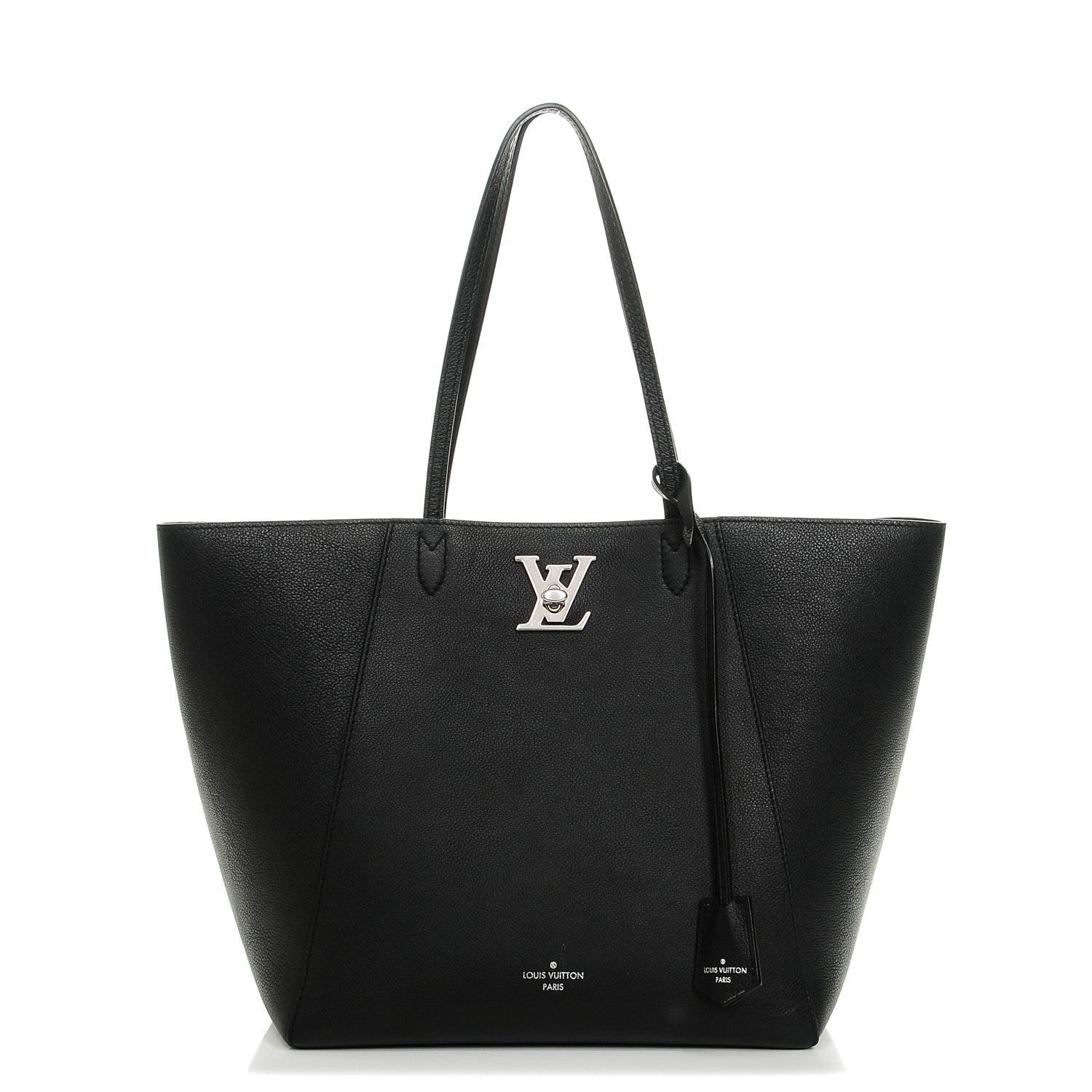 Louis Vuitton Calfskin Lockme Cabas Black 1 of 8