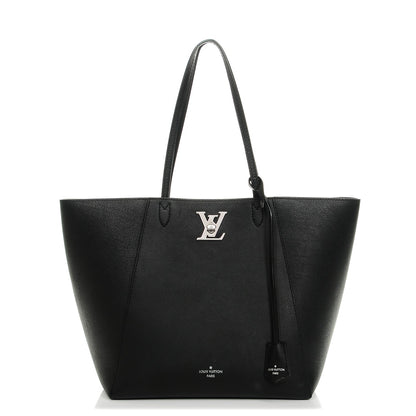 Louis Vuitton Calfskin Lockme Cabas Black 1 of 8