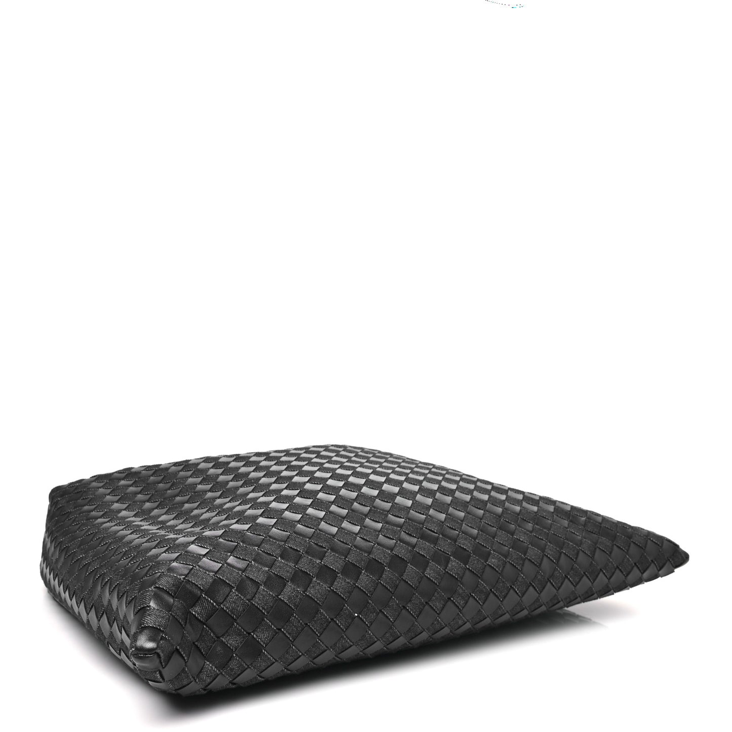 Denim Calfskin Intrecciato Large Hop Abyss Indigo