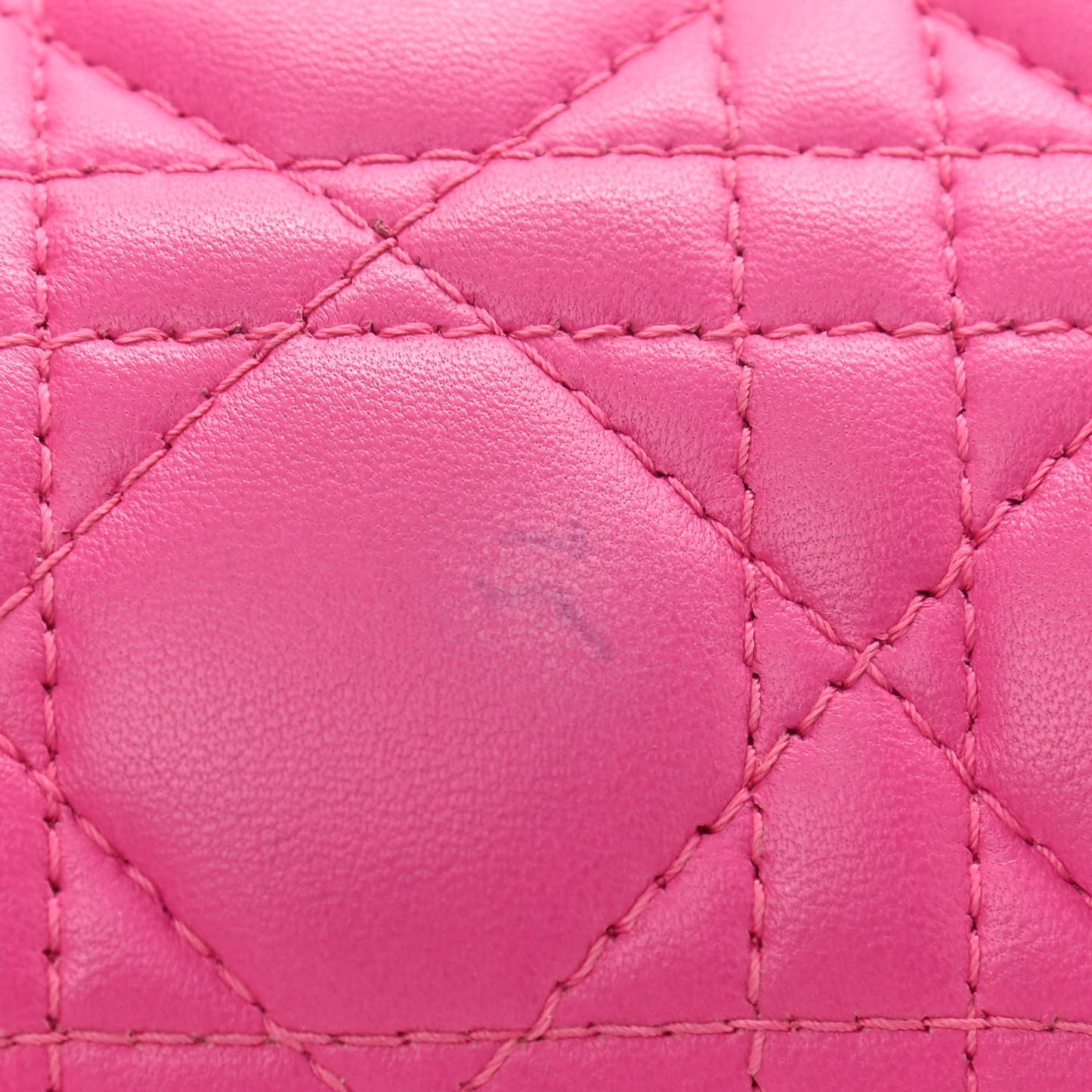 Lambskin Cannage Large Lady Dior Pink