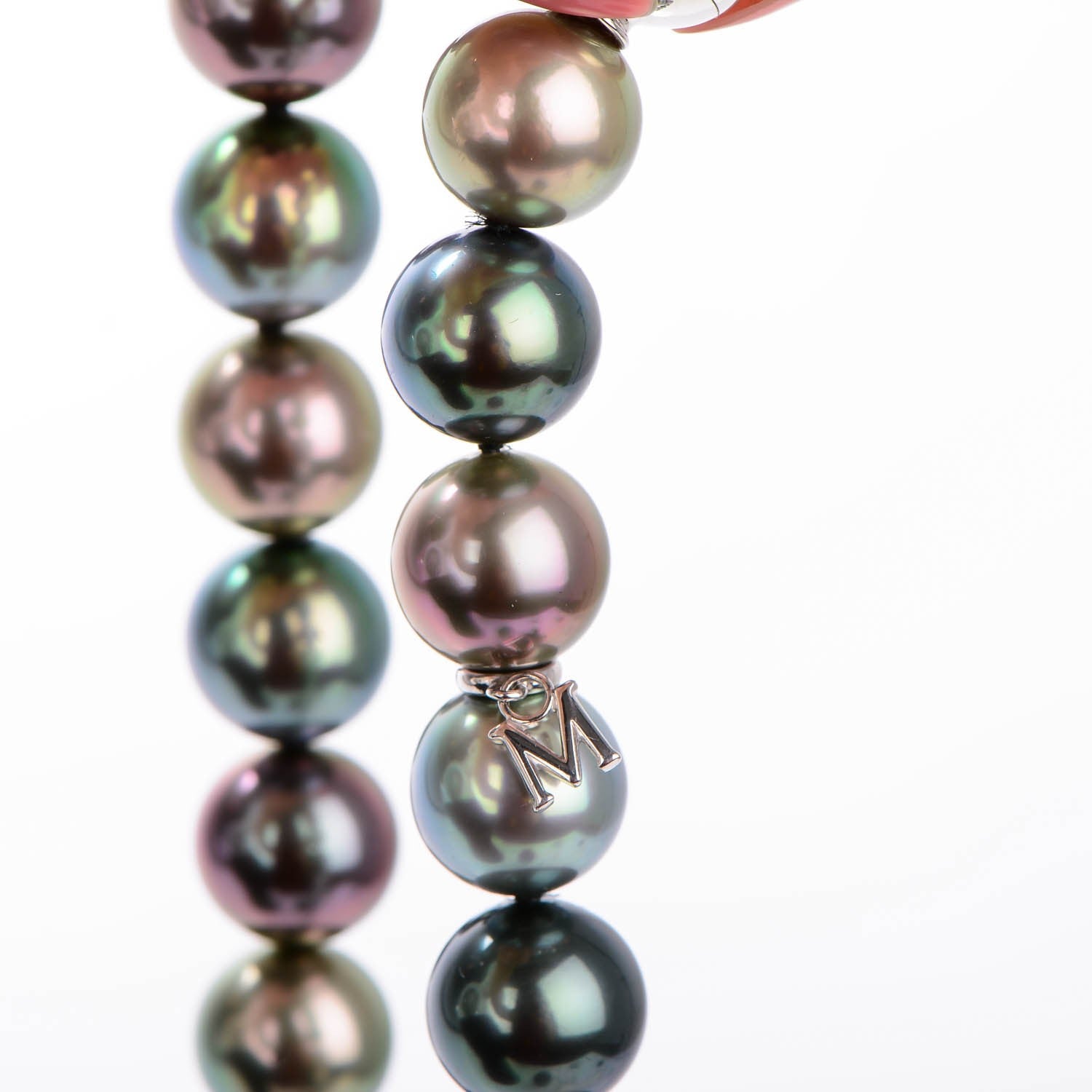Mikimoto 18K Gold Fusion Multicolored Black South Sea Cultured Pearl 10mm Strand Necklace 17 5 of 5