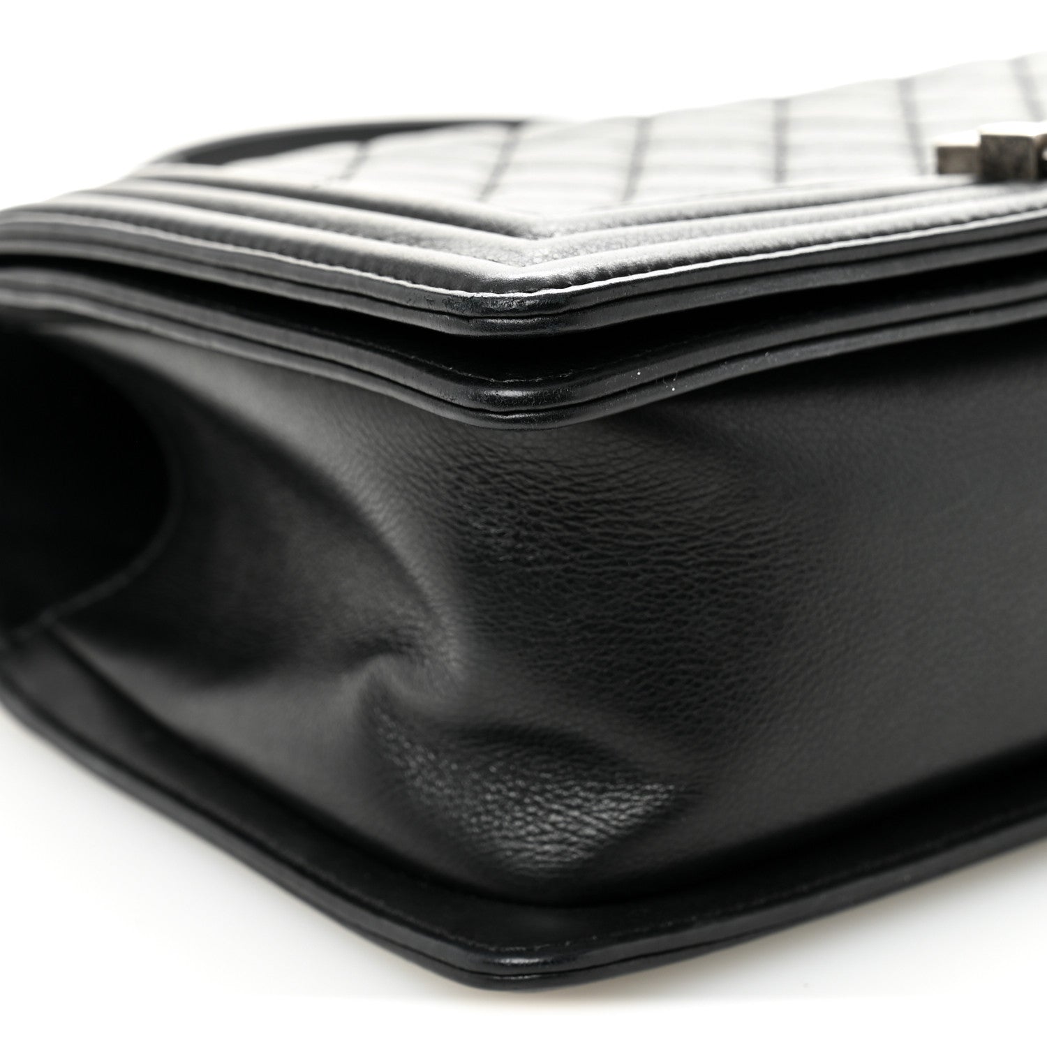 Chanel Calfskin Quilted Medium Boy Flap Black 9 of 10