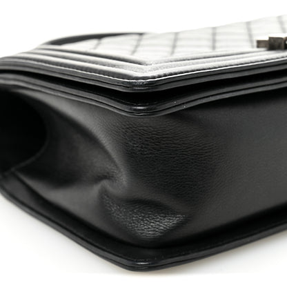 Chanel Calfskin Quilted Medium Boy Flap Black 9 of 10