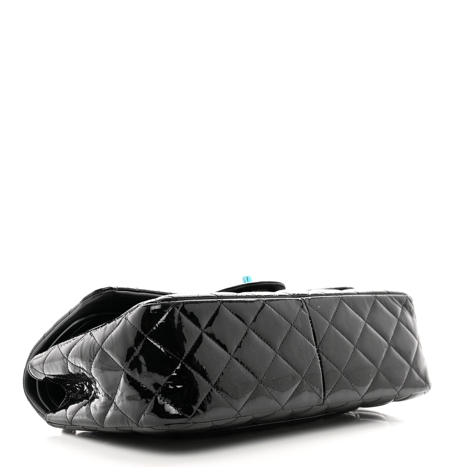 Chanel Patent Quilted Jumbo Double Flap Black 4 of 12