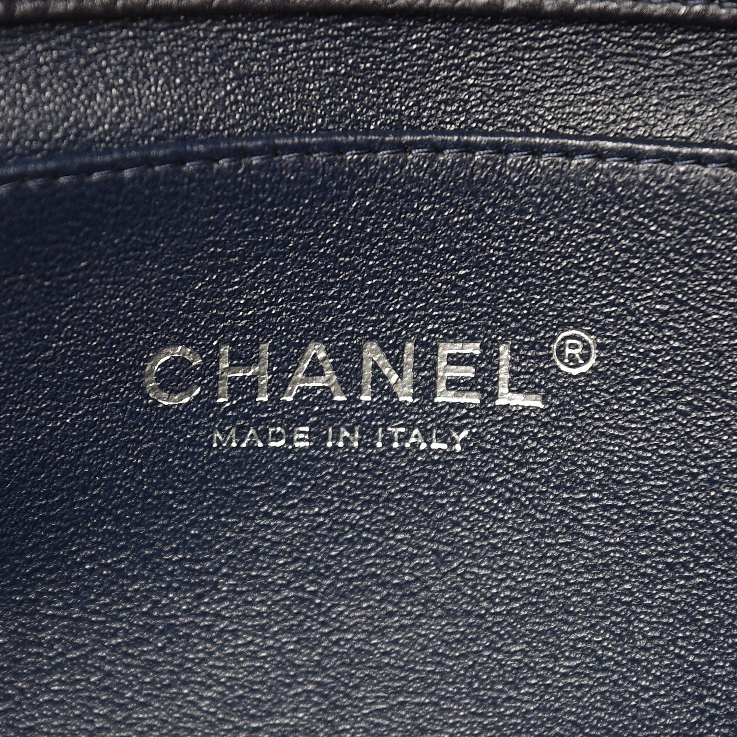 Chanel Caviar Clutch with Chain Flap Navy Blue 6 of 8