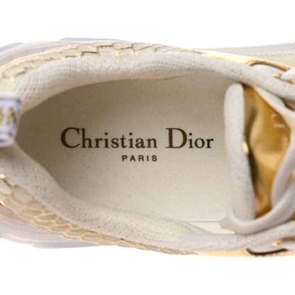 Christian Dior Matte Technical Fabric Mesh Dior Vibe Sneakers 41 White Gold 7 of 8