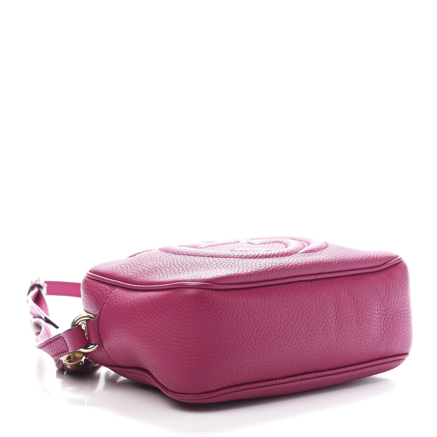 Gucci Pebbled Calfskin Small Soho Disco Bag Bright Bougainvillea 4 of 15