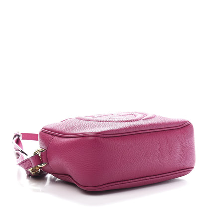Gucci Pebbled Calfskin Small Soho Disco Bag Bright Bougainvillea 4 of 15