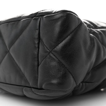 Chanel Lambskin Quilted Chanel 19 Shopping Bag Black 11 of 12