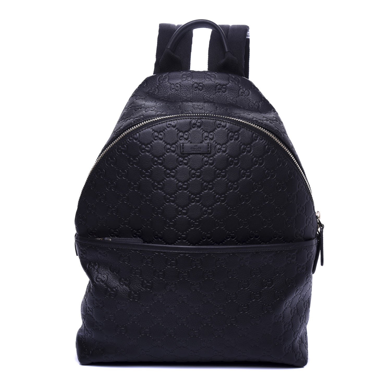 Gucci Guccissima Medium Classic Backpack Black 1 of 9