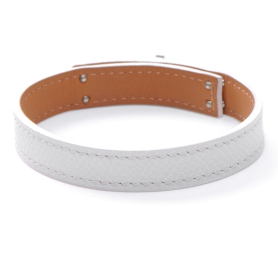 Hermes Epsom Kelly Single Tour Bracelet White 3 of 7