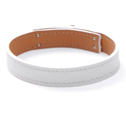 Hermes Epsom Kelly Single Tour Bracelet White 3 of 7