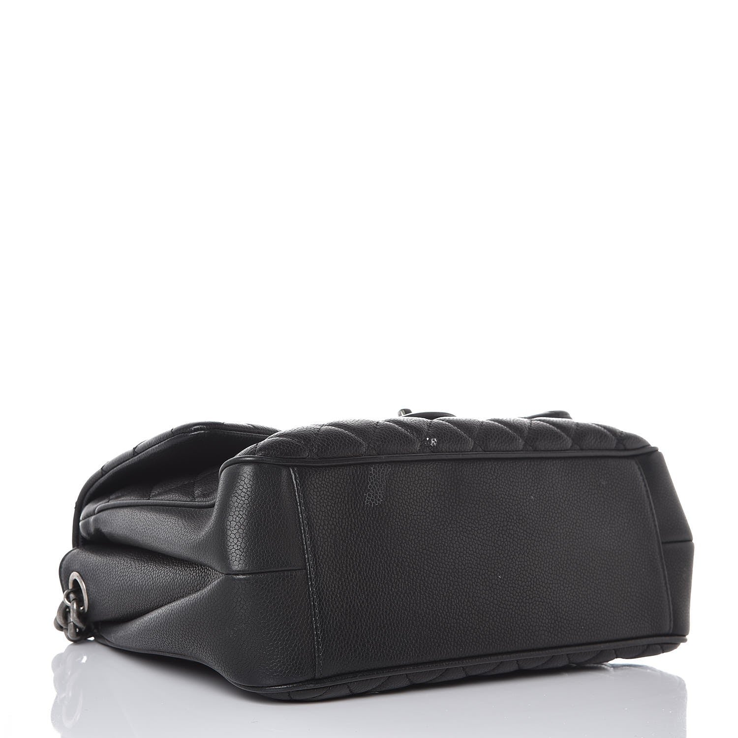 Chanel Caviar Quilted Medium Rock In Rome Single Flap Black 4 of 12