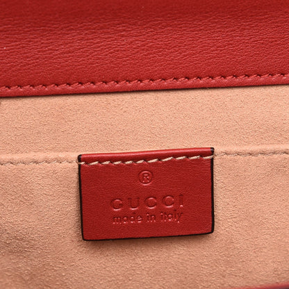 Gucci GG Supreme Monogram Blooms Small Padlock Shoulder Bag Beige Blue Navy Hibiscus Red 7 of 9
