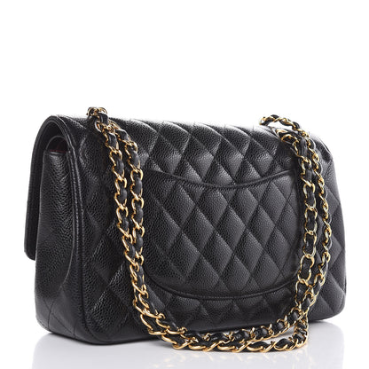Chanel Caviar Quilted Medium Double Flap Black 4 of 14