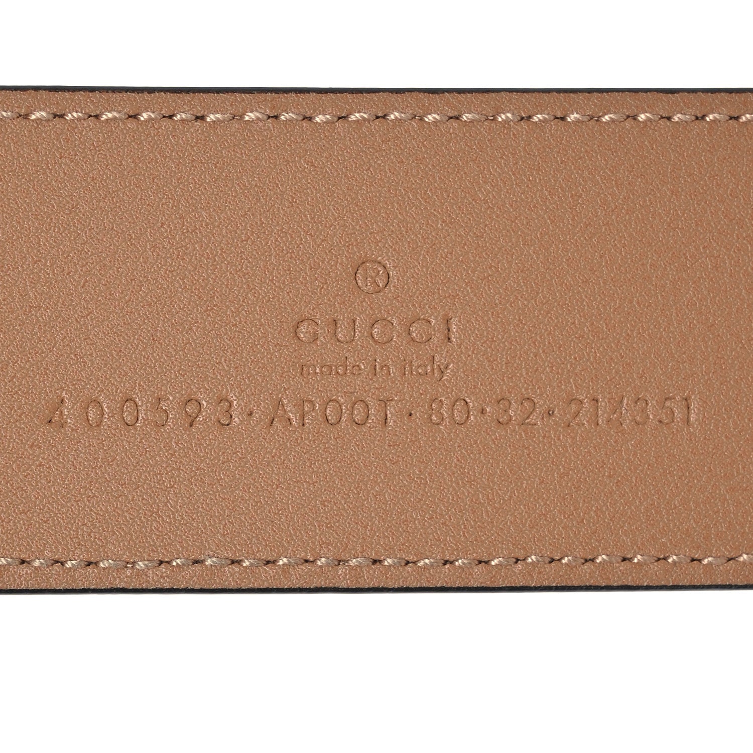 Gucci Calfskin Double G 40mm Belt 80 32 Porcelain Rose 3 of 10