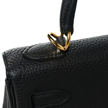 Hermes Togo Kelly Retourne 25 Black 15 of 16