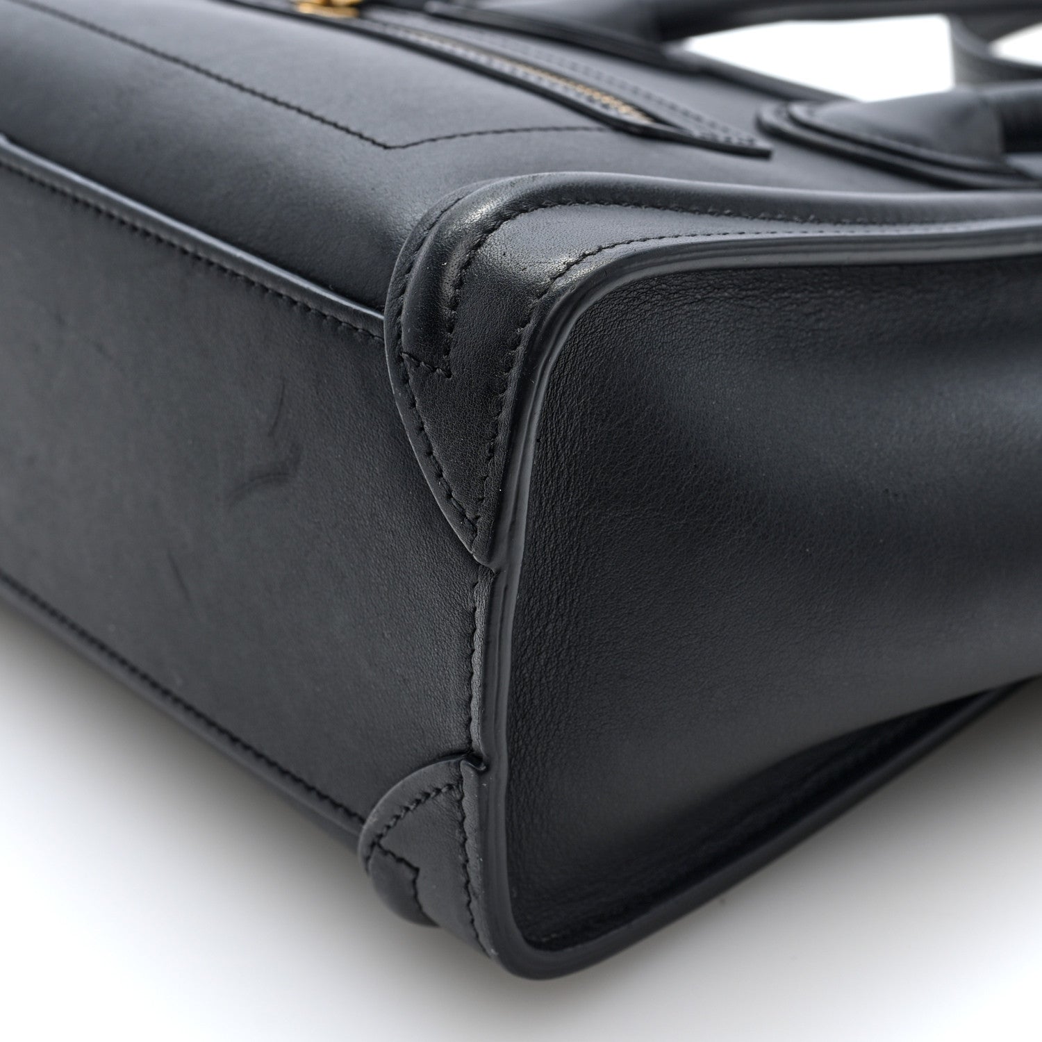 Celine Smooth Calfskin Nano Luggage Black 9 of 9