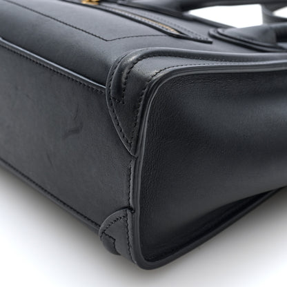Celine Smooth Calfskin Nano Luggage Black 9 of 9