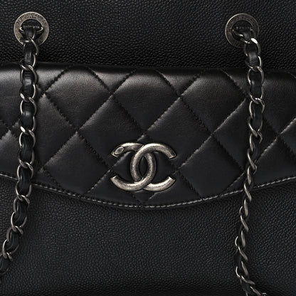 Chanel Caviar Lambskin Quilted Large Coco Break Shopping Bag Black 11 of 11