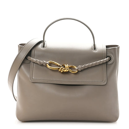 Bottega Veneta Silky Calfskin Small Ciao Ciao Limestone 1 of 9