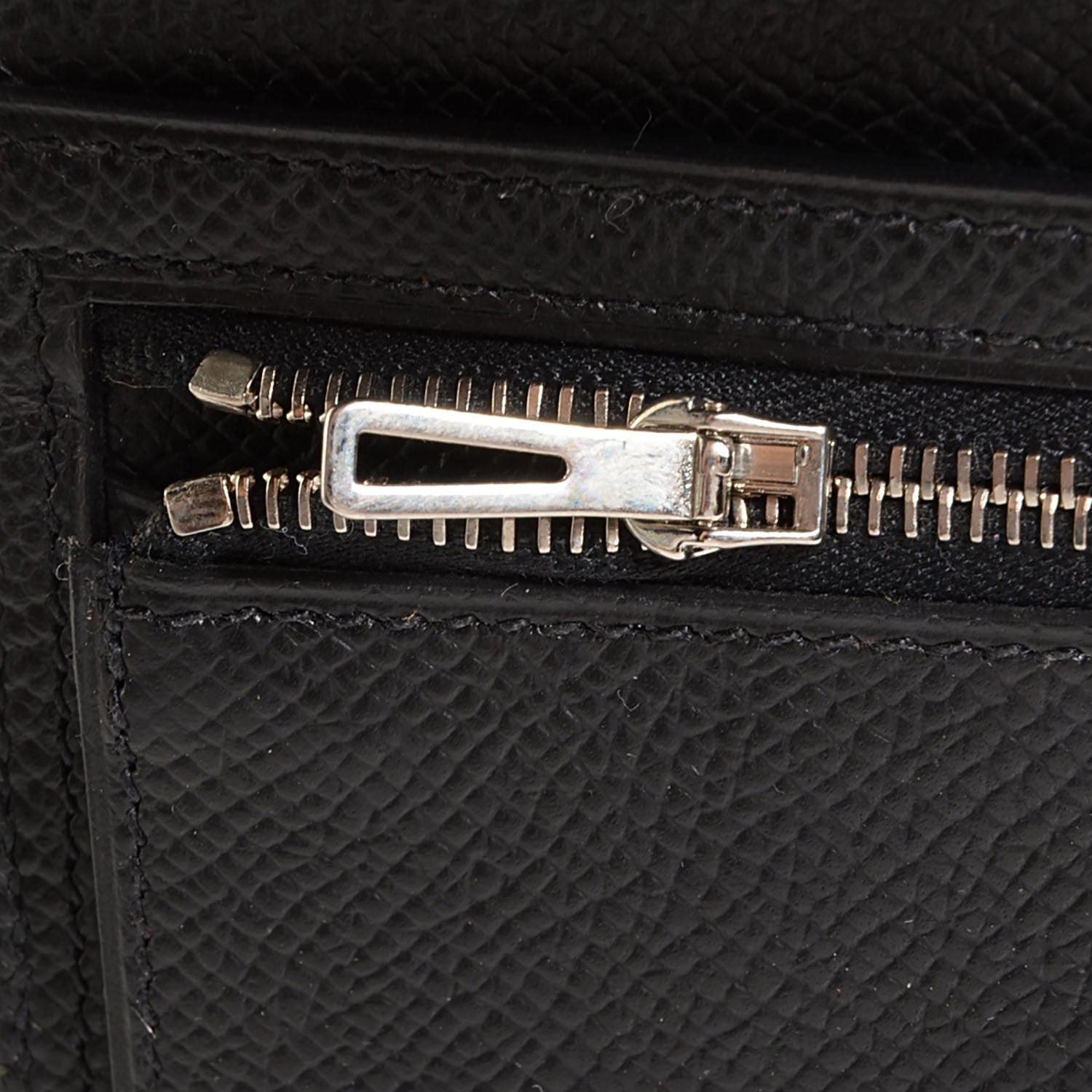 Hermes Epsom Bearn Gusset Wallet Black 10 of 12