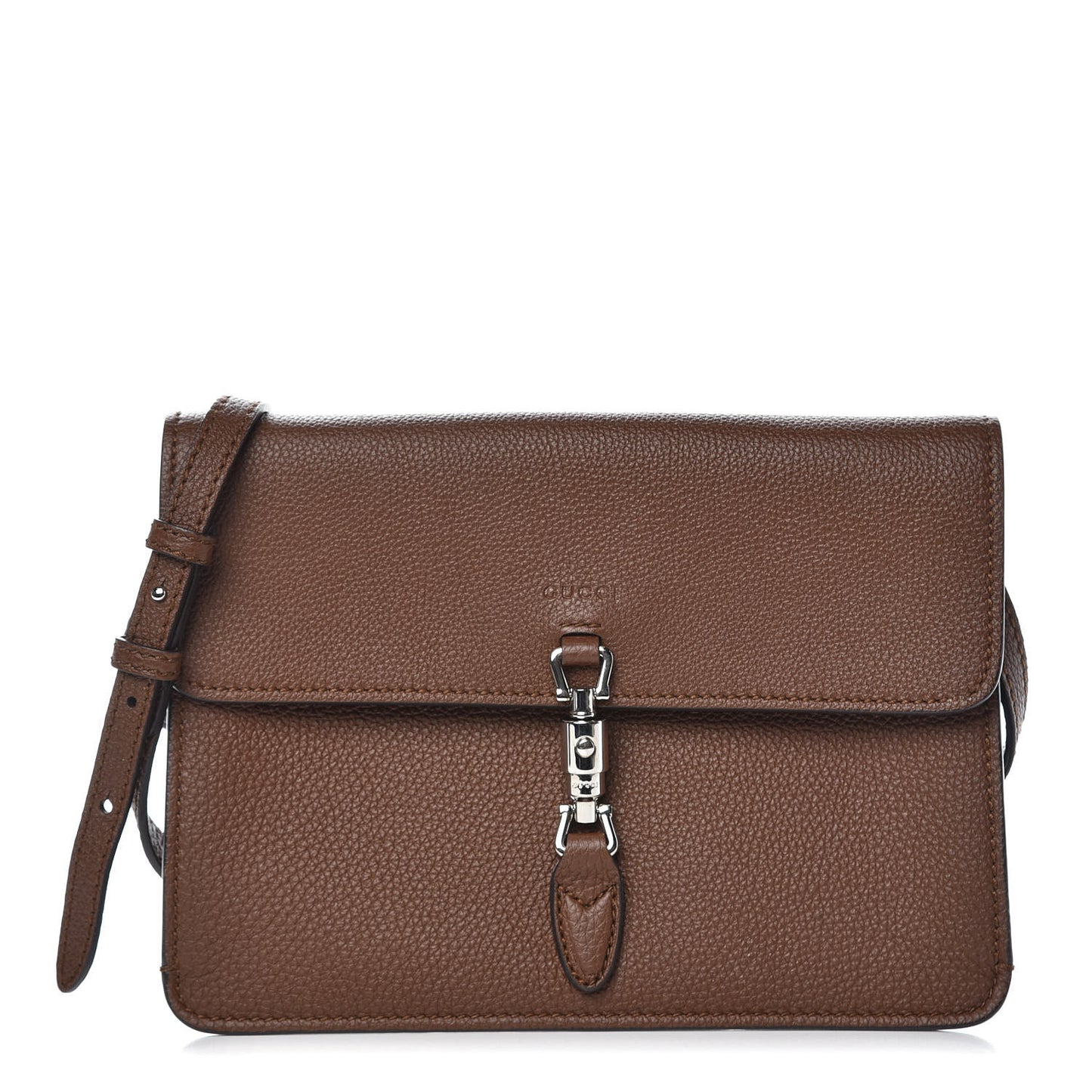 Grand Prix Calfskin Jackie Convertible Shoulder Bag Nut Brown