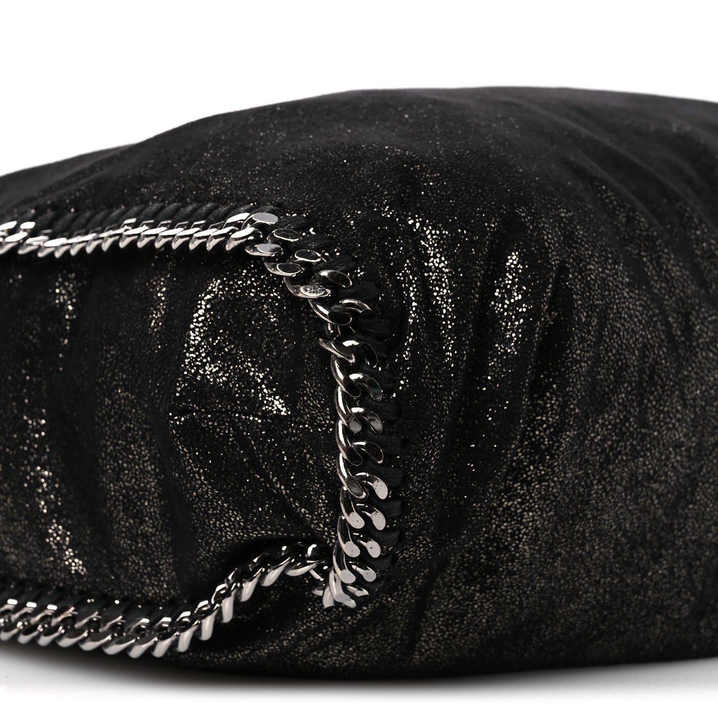 Shaggy Deer Falabella Fold Over Tote Black