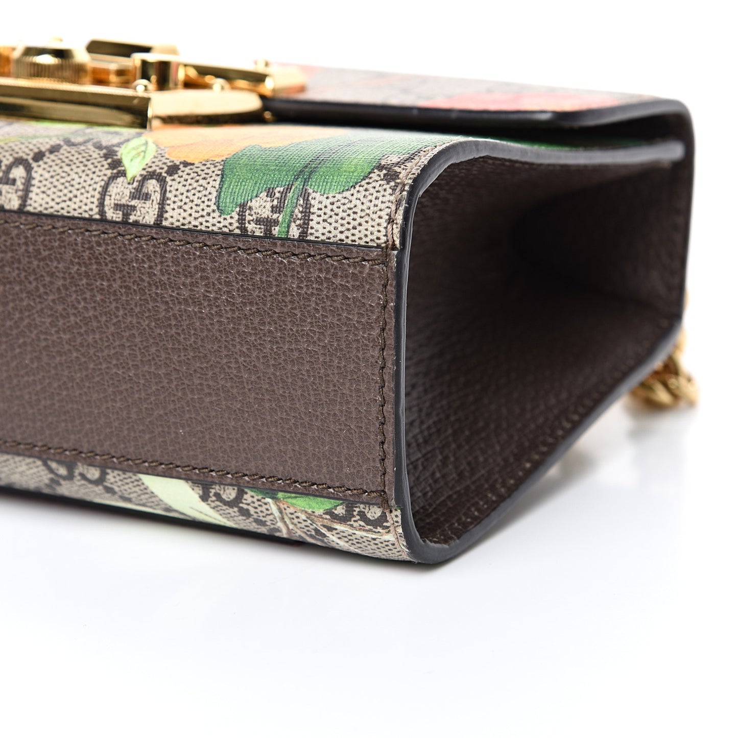 GG Supreme Monogram Tian Small Padlock Shoulder Bag Beige Multicolor New Acero