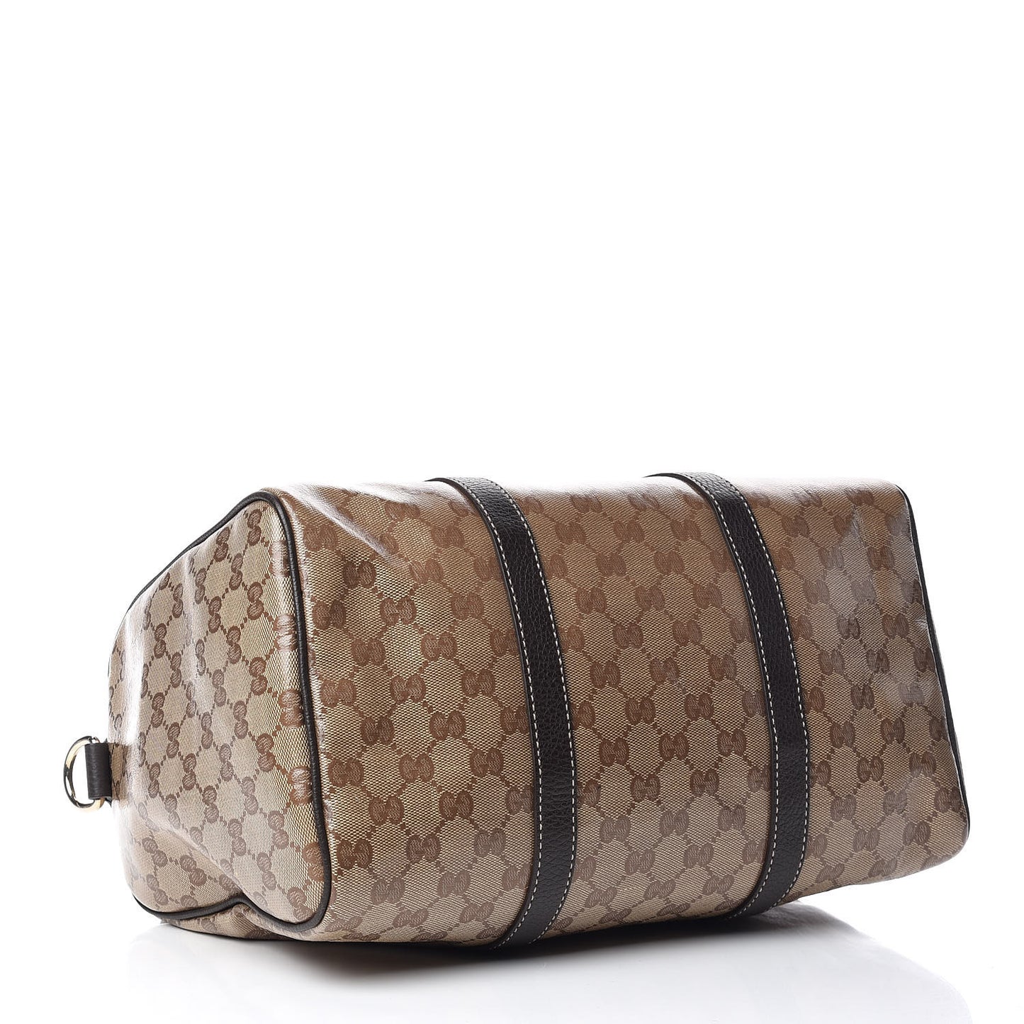 Crystal Monogram Medium Joy Boston Dark Brown