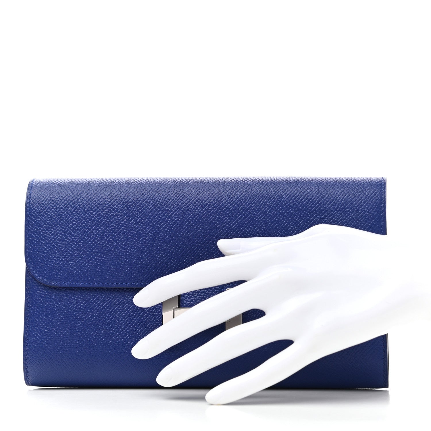 Hermes Epsom Constance Long Wallet Bleu Electrique 2 of 7