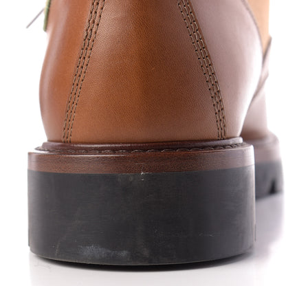 Louis Vuitton Calfskin Oberkampf Ankle Boots 8.5 Cognac 11 of 14