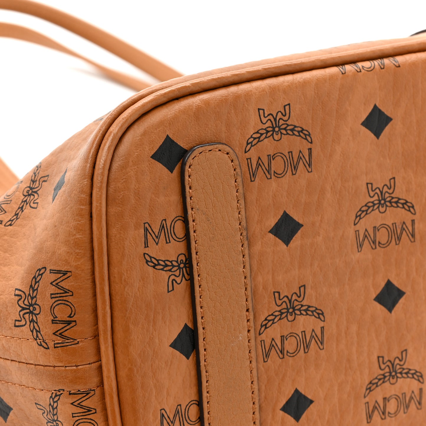 Visetos Medium Liz Reversible Shopper Tote Cognac