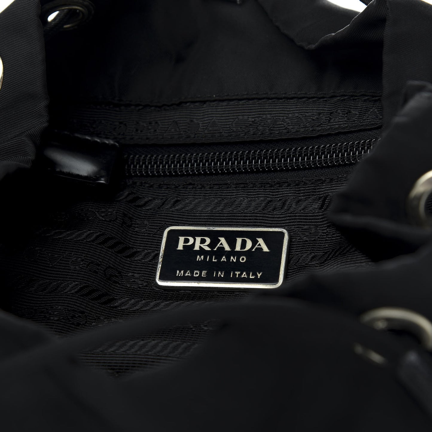 Tessuto Nylon Vela Small Backpack Black