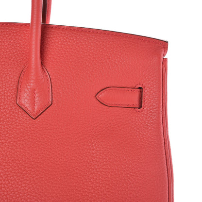 Hermes Taurillon Clemence Birkin 35 Bougainvillea 31 of 33