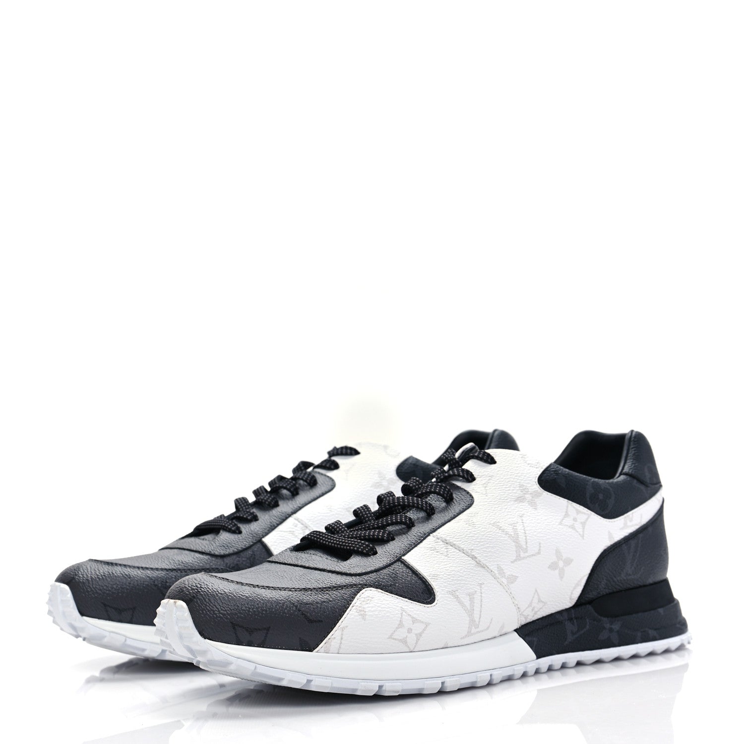 Louis Vuitton Monogram Eclipse Ice Reverse Mens Run Away Sneakers 10.5 3 of 8