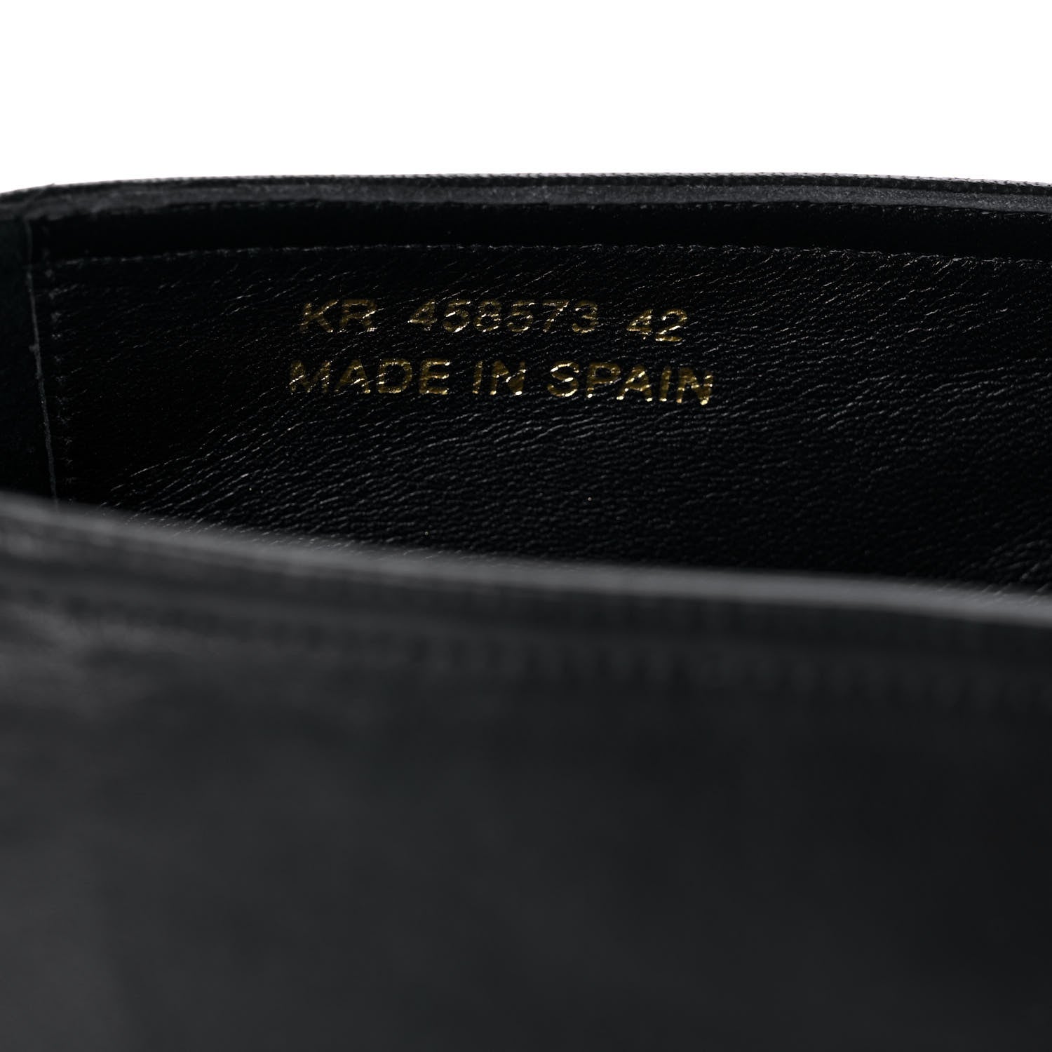 Saint Laurent Lambskin Mens Monogram Espadrilles 42 Black 8 of 10