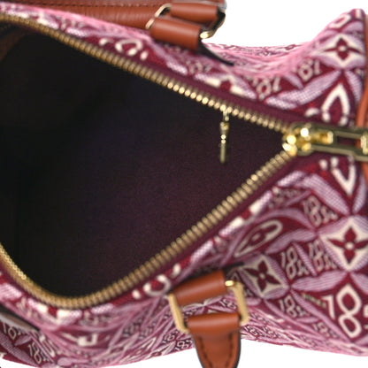 Louis Vuitton Jacquard Since 1854 Speedy Bandouliere 25 Bordeaux 5 of 8