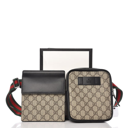 Gucci GG Supreme Monogram Web Belt Bag Black 9 of 9