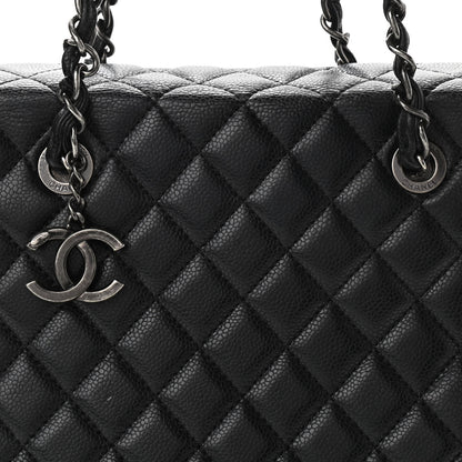 Chanel Caviar Quilted City Shopping Tote Black 8 of 10