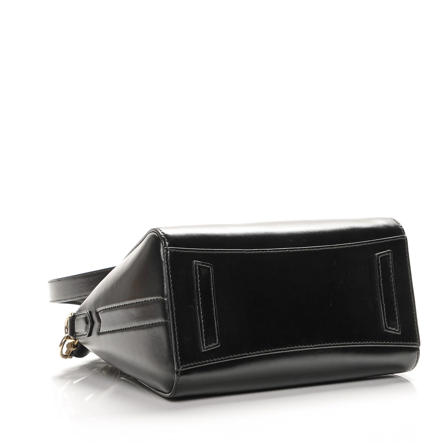 Shiny Lord Calfskin Mini Antigona Black
