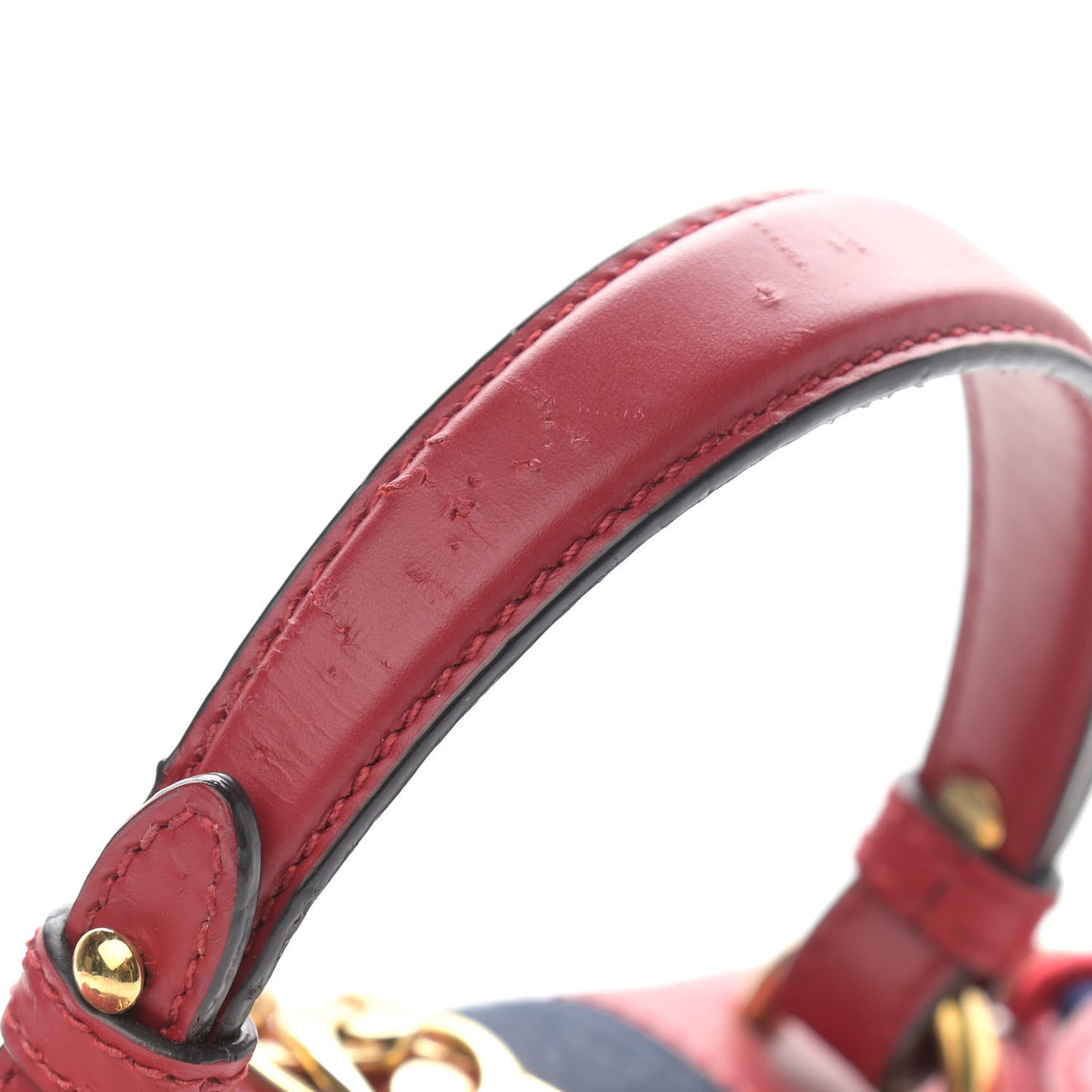 Calfskin Mini Sylvie Top Handle Bag Hibiscus Red
