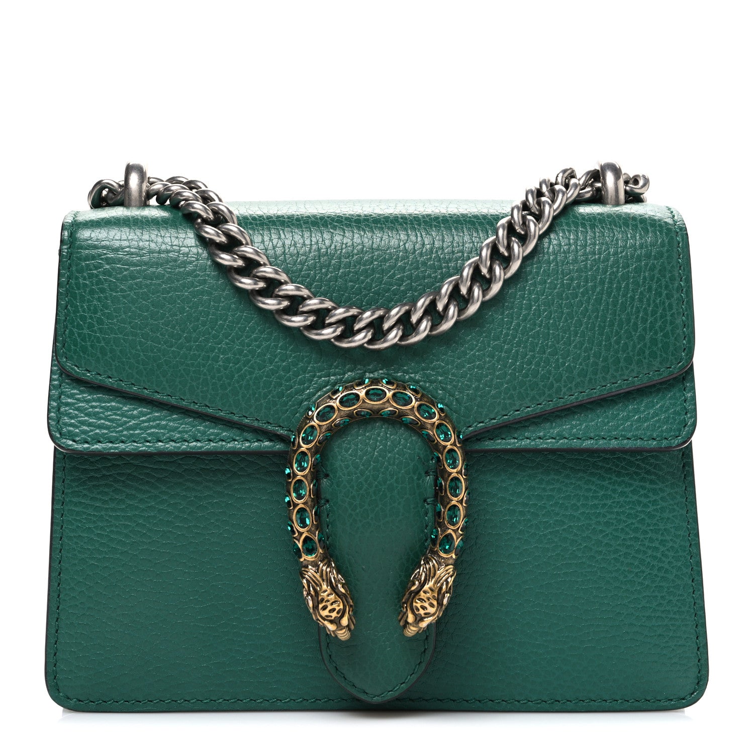 Gucci Calfskin Mini Dionysus Shoulder Bag Emerald 1 of 12