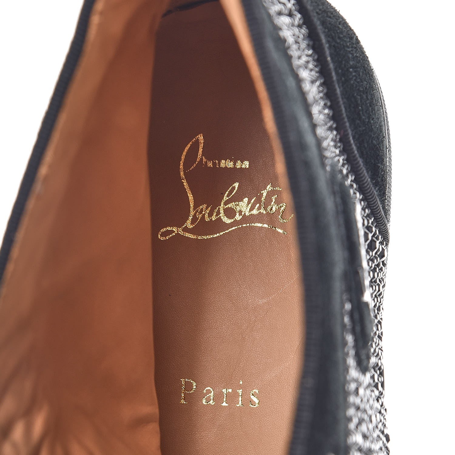 Christian Louboutin Mens Veau Velours Strass Louis Flat Sneakers 44 Black 7 of 7