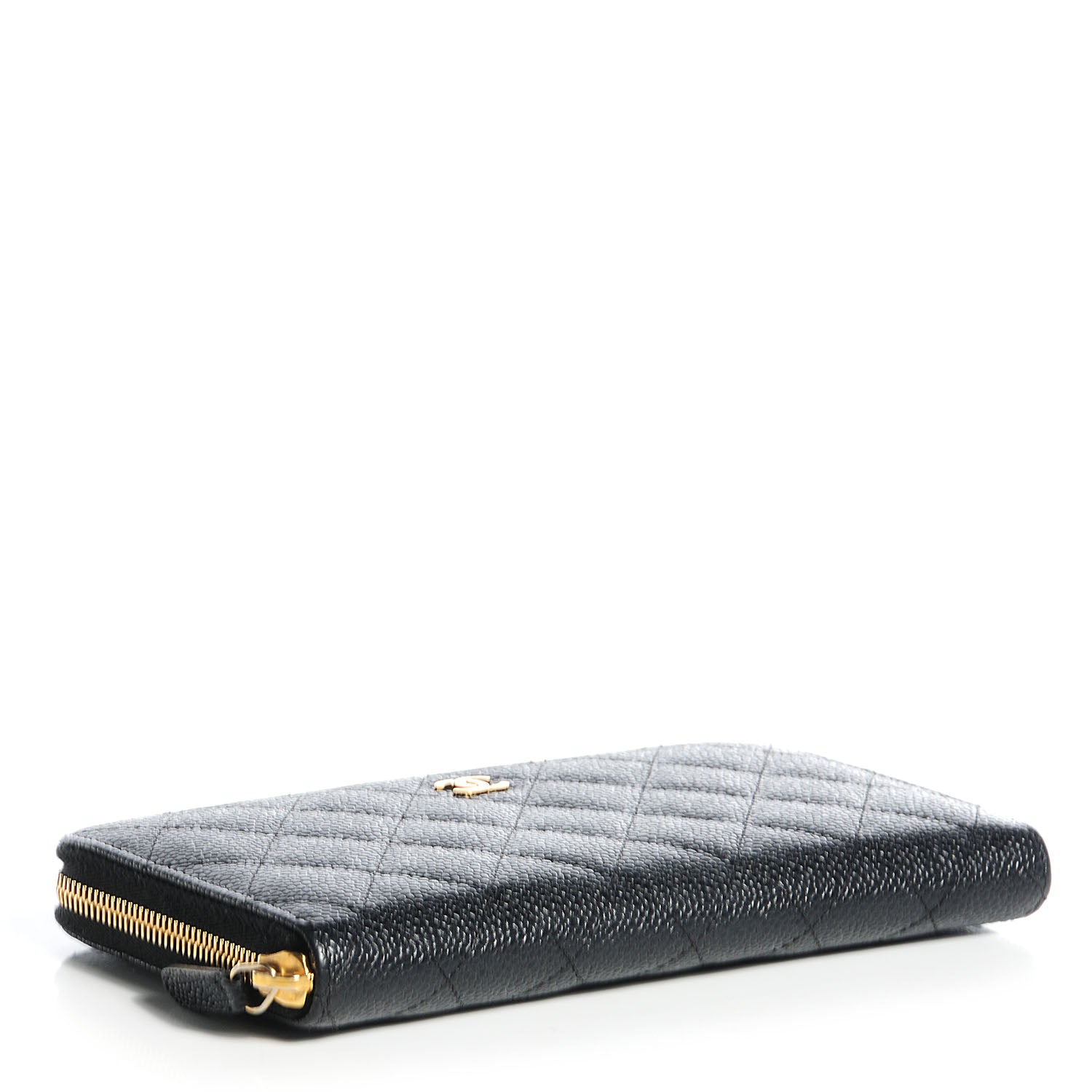 Chanel Caviar Quilted Large Gusset Zip Around Wallet Black 4 of 7
