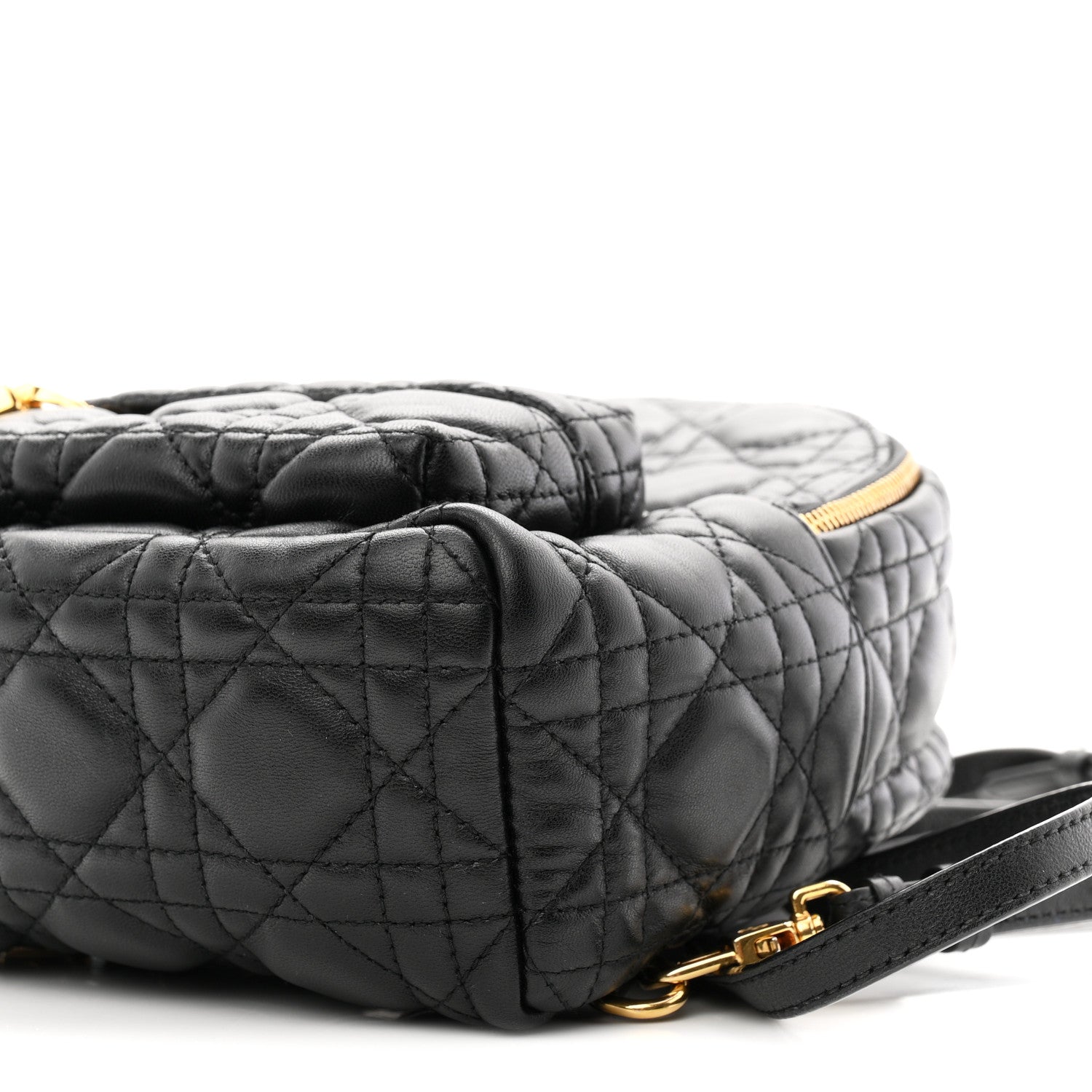 Christian Dior Lambskin Cannage Mini Backpack Black 10 of 11