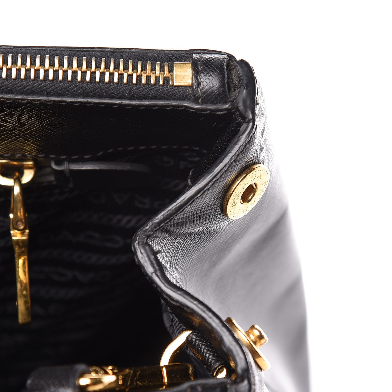 Prada Saffiano Medium Galleria Double Zip Tote Black 11 of 13