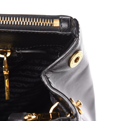 Prada Saffiano Medium Galleria Double Zip Tote Black 11 of 13